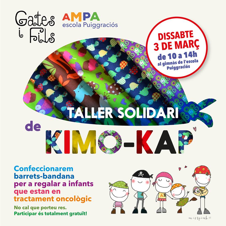 Taller solidari de confecció de bandanes per a infants amb càncer