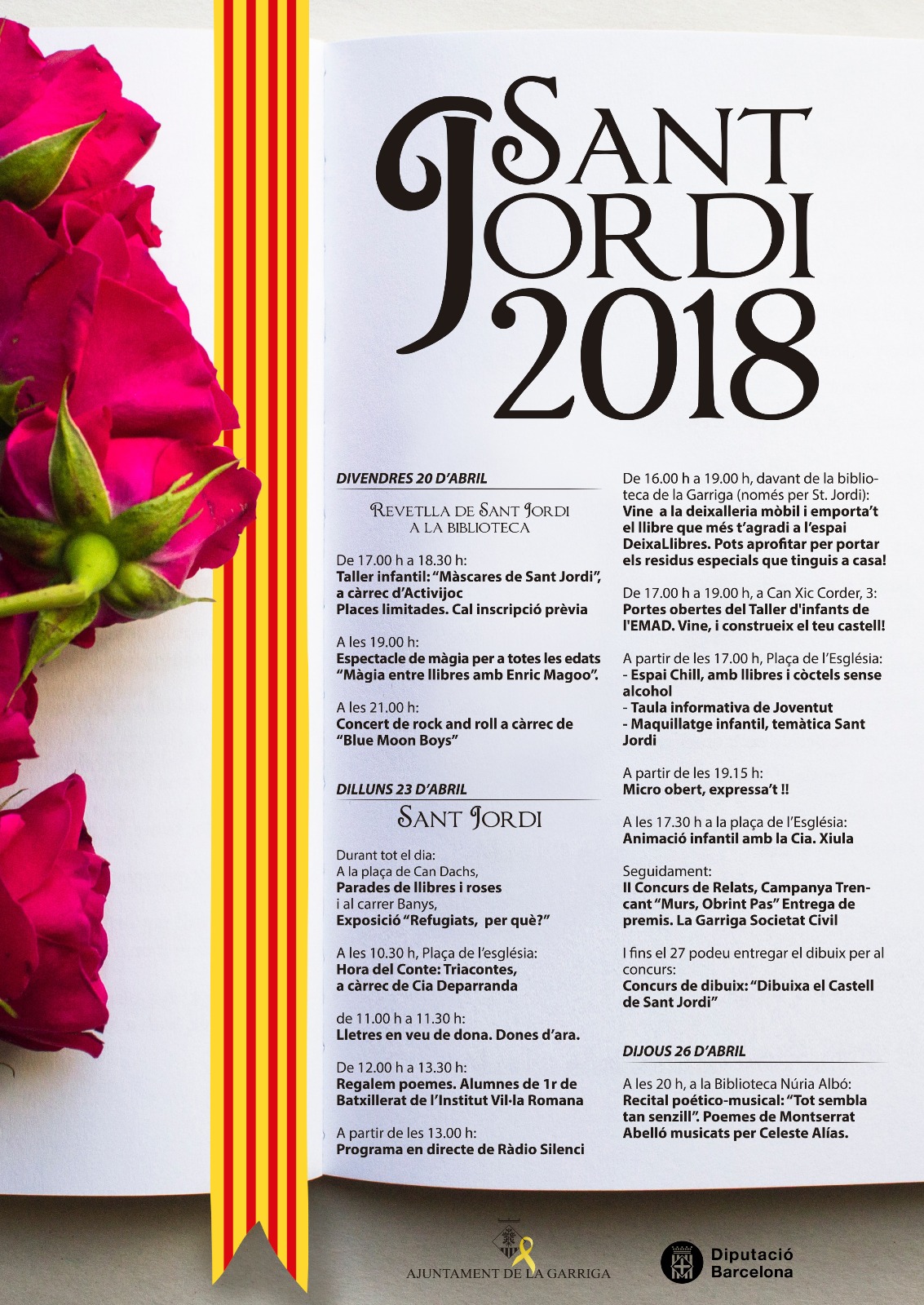 La Garriga es prepara per un Sant Jordi ple d'activitats