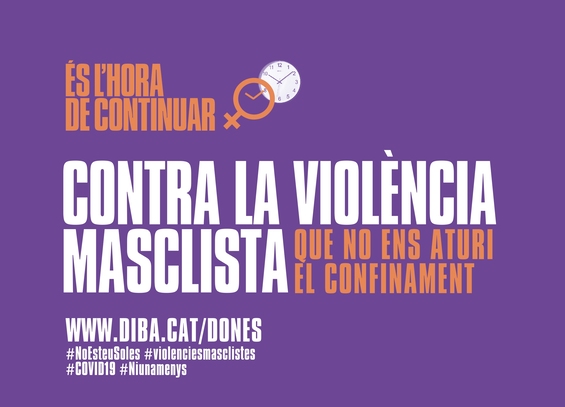 Campanya contra les violències masclistes durant el confinament