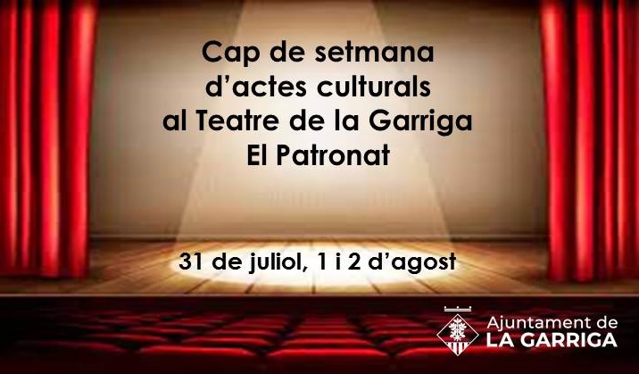 Cap de setmana d'actes culturals al Teatre!