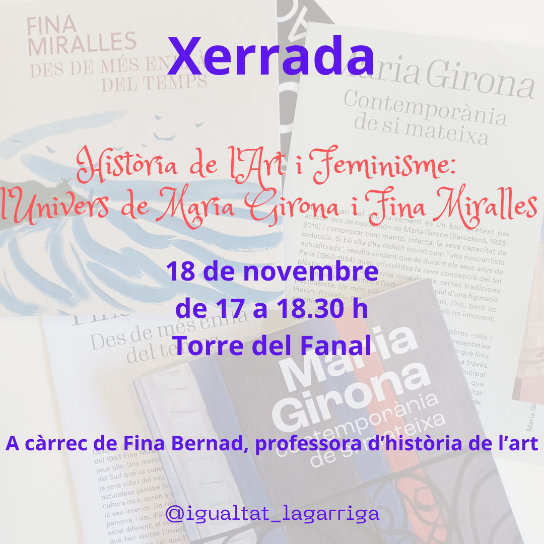 La Mostra d'Art del Dia de les Dones es dedicarà a Fina Miralles i Maria Girona