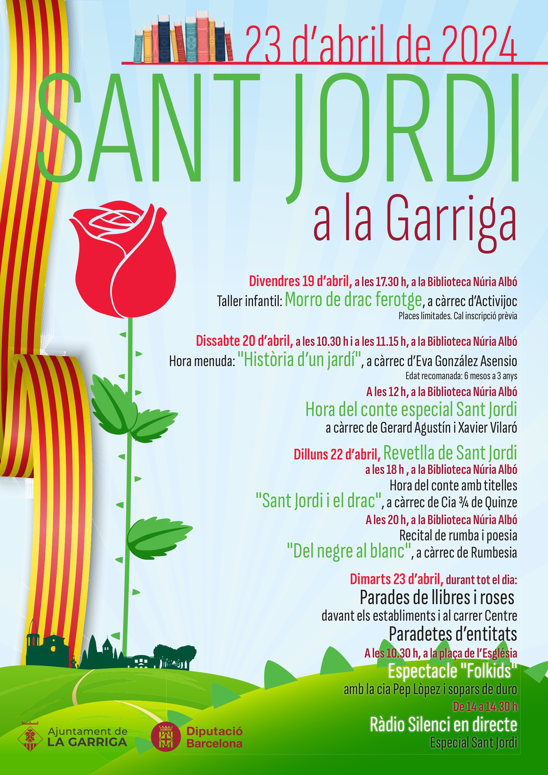 La Garriga celebra Sant Jordi!