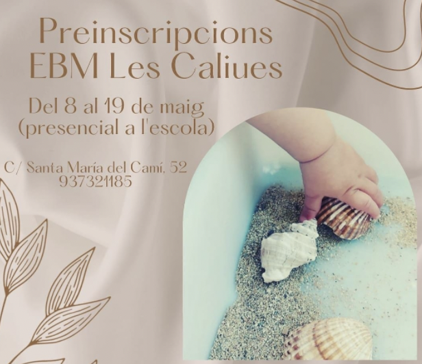 Preincripcions EBM Les Caliues 