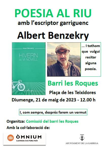 Poesia al riu amb l'escriptor garriguenc Albert Benzekry