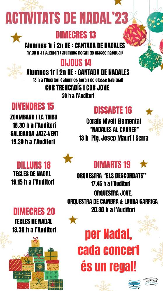 Activitats de Nadal 2023