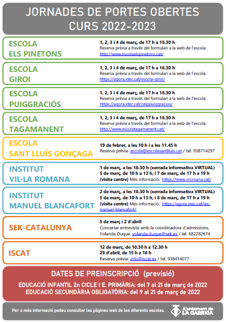 Jornades de portes obertes a l'ISCAT