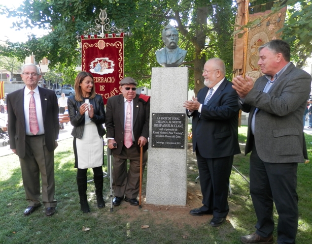 La Garriga inaugura un monument dedicat a Anselm Clavé