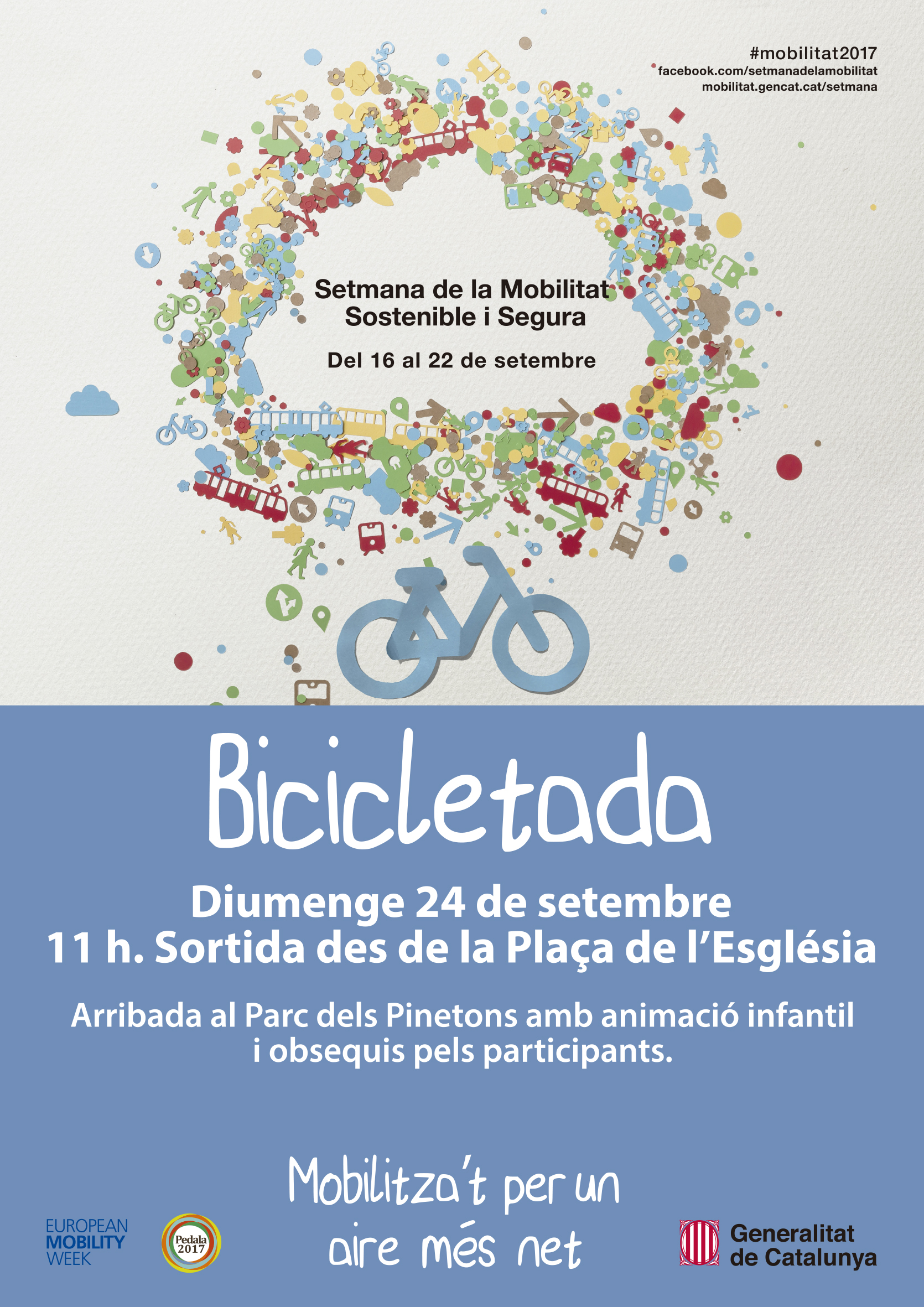 Bicicletada popular per a totes les edats