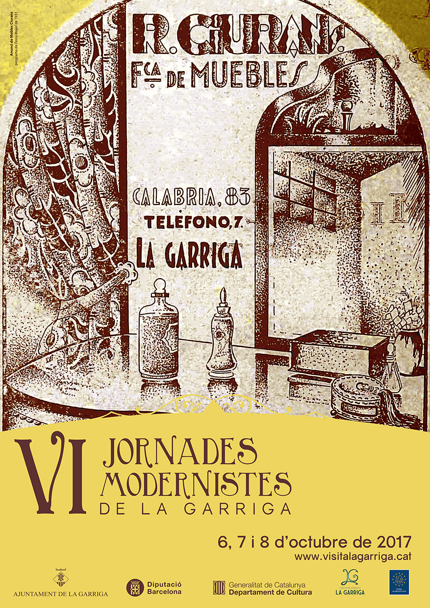 Cartell VI Jornades Modernistes - 2017