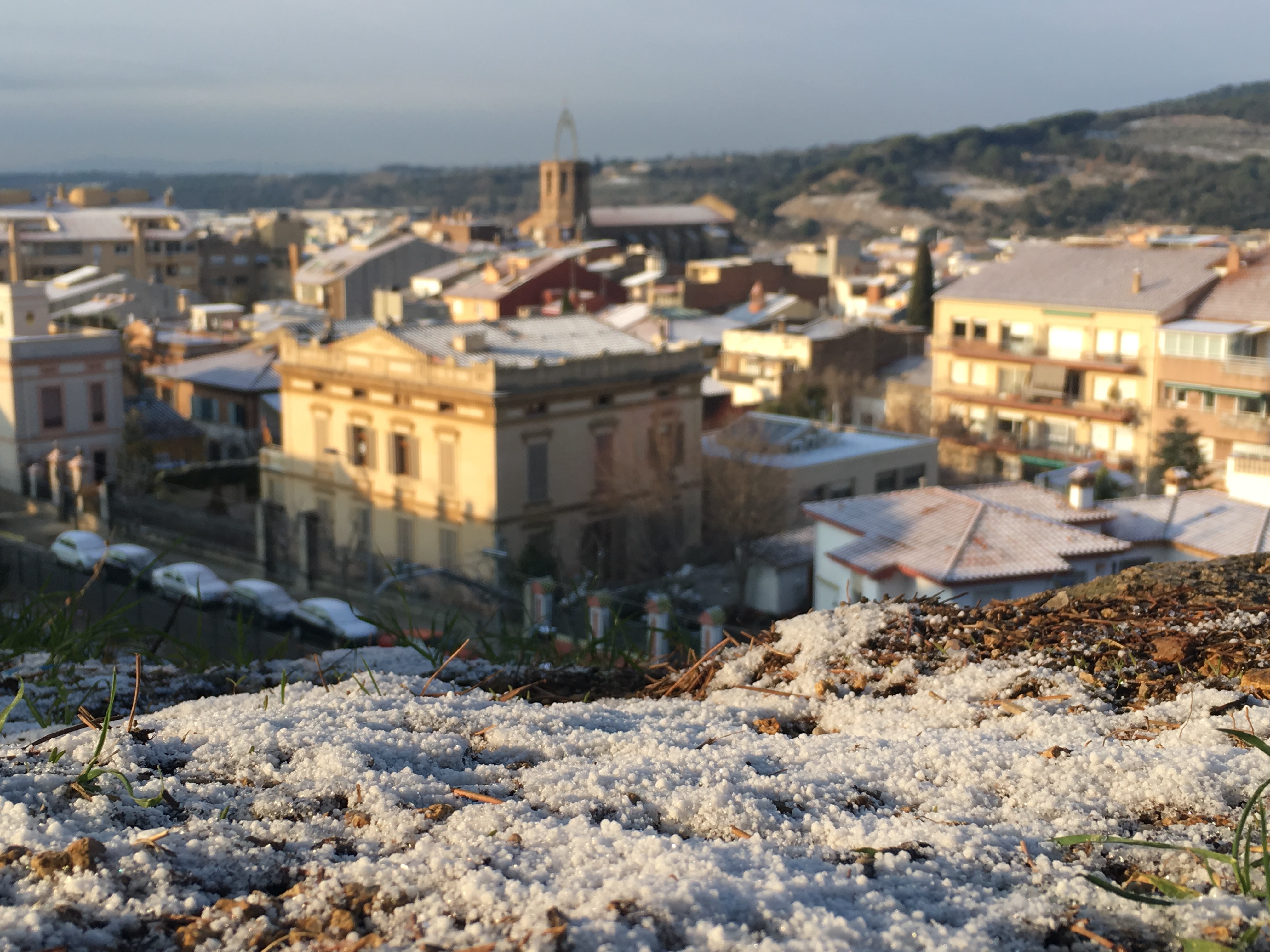 La Garriga preparada pel temporal de neu