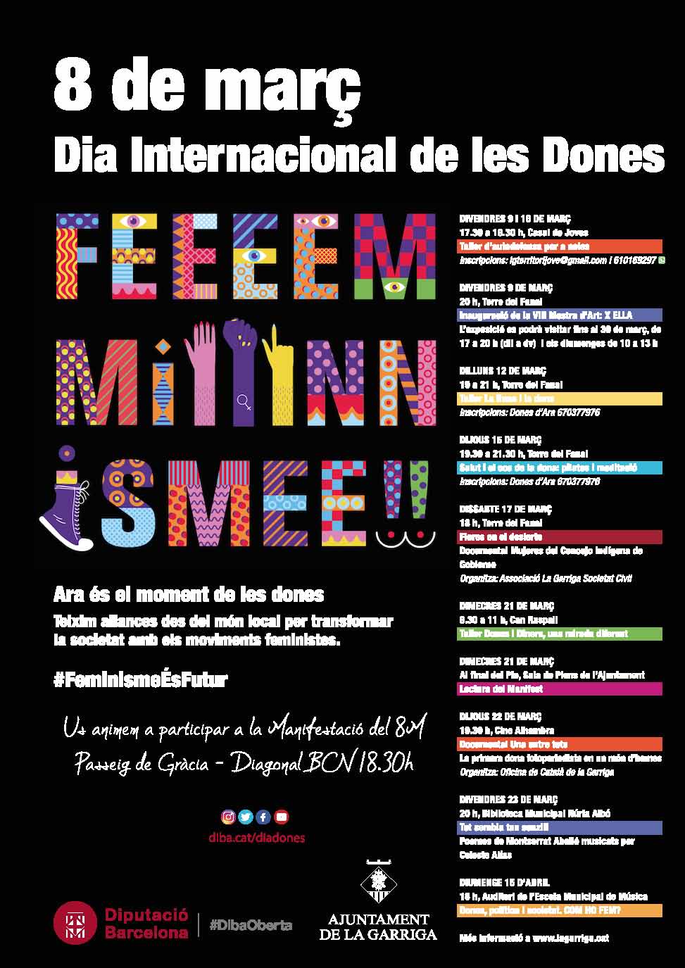 Poemes i reflexions sobre i fets per dones, a l'Auditori