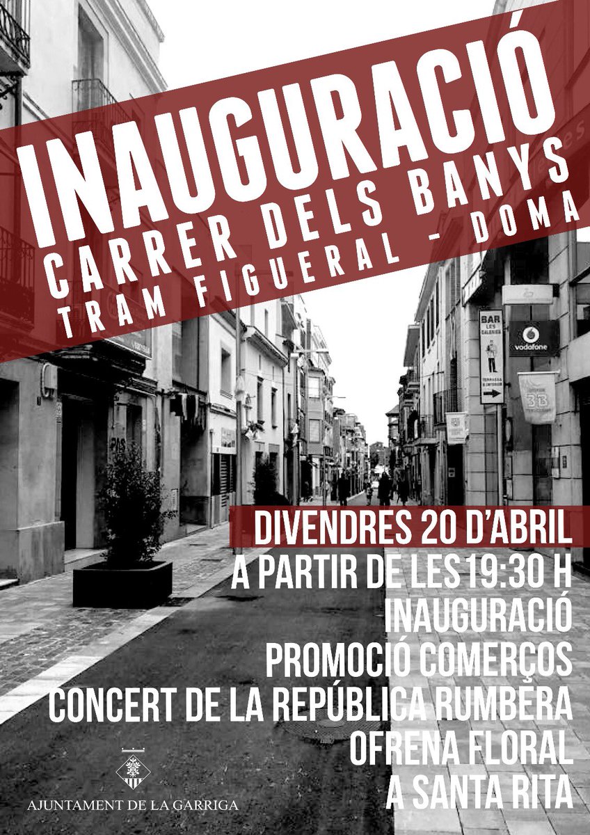 Divendres, inauguració del carrer Banys