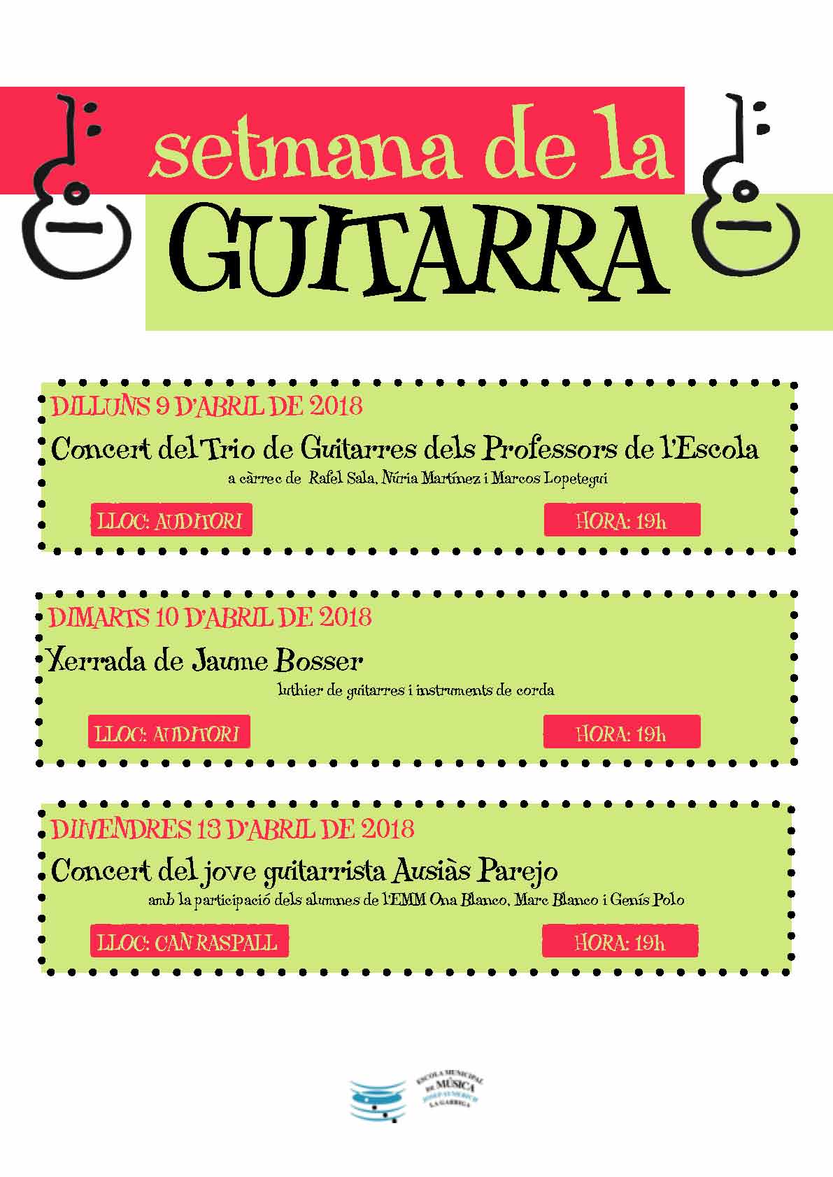 Arriba la Setmana de la Guitarra de l'EMM