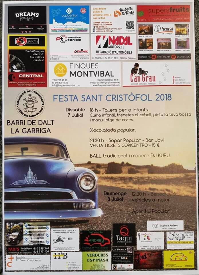 Festa de Sant Cristòfol al barri de Dalt!