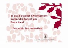 Divendres 3 d'agost, festa local de la Garriga