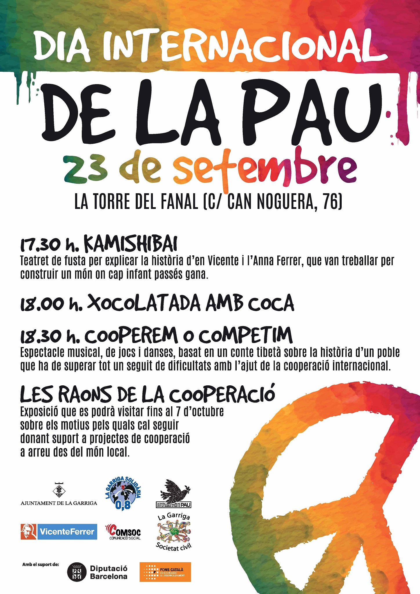 Activitats per commemorar el Dia Internacional de la Pau