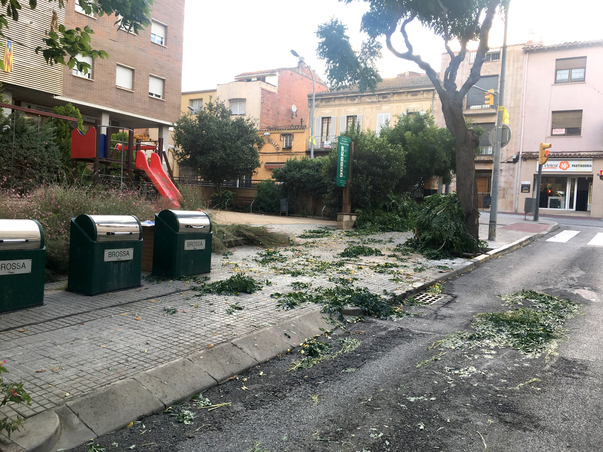 Cauen 54 litres per metre quadrat en menys de 3 hores a la Garriga