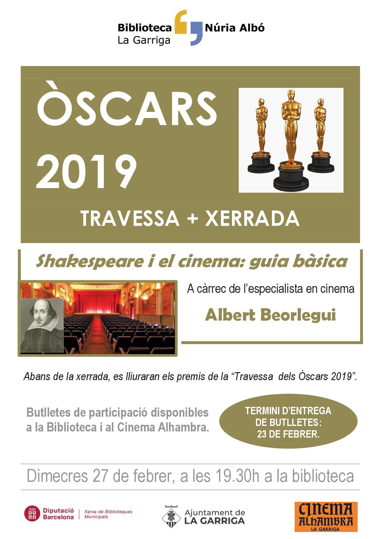 Participeu a la travessa dels Òscars de la Biblioteca