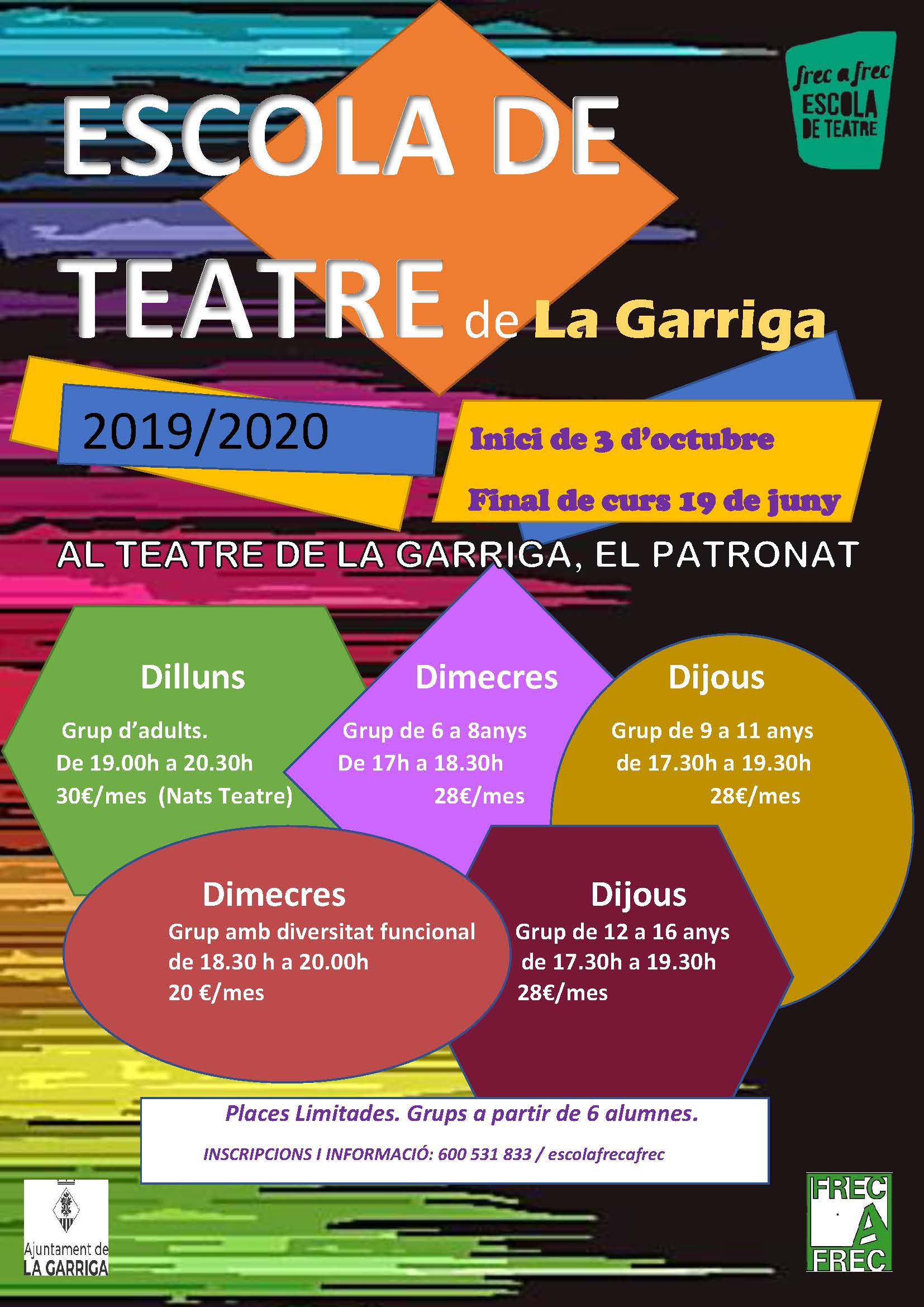 Nouc curs de l'Escoleta de Teatre