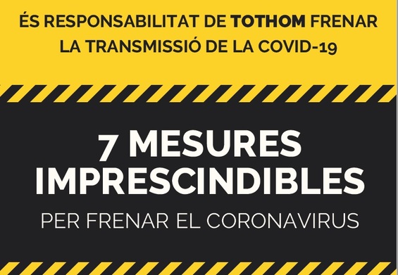 7 mesures imprescindibles per frenar el coronavirus