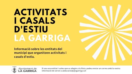 Casals i activitats d'estiu a la Garriga