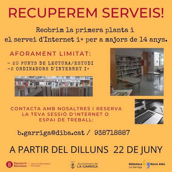 La Biblioteca Núria Albó recupera més serveis