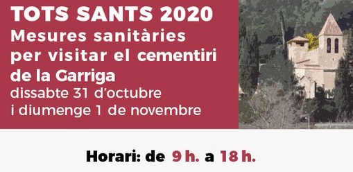 Mesures Covid al cementiri per Tots Sants