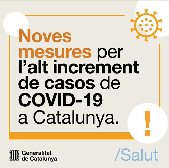 Noves mesures per contenir els brots de Covid-19