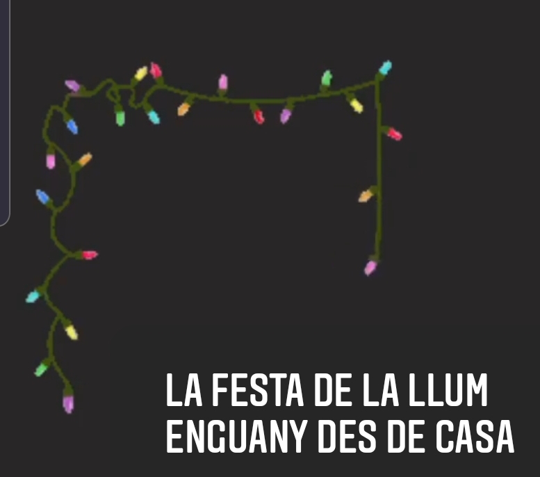 Encesa de les llums de Nadal des de casa