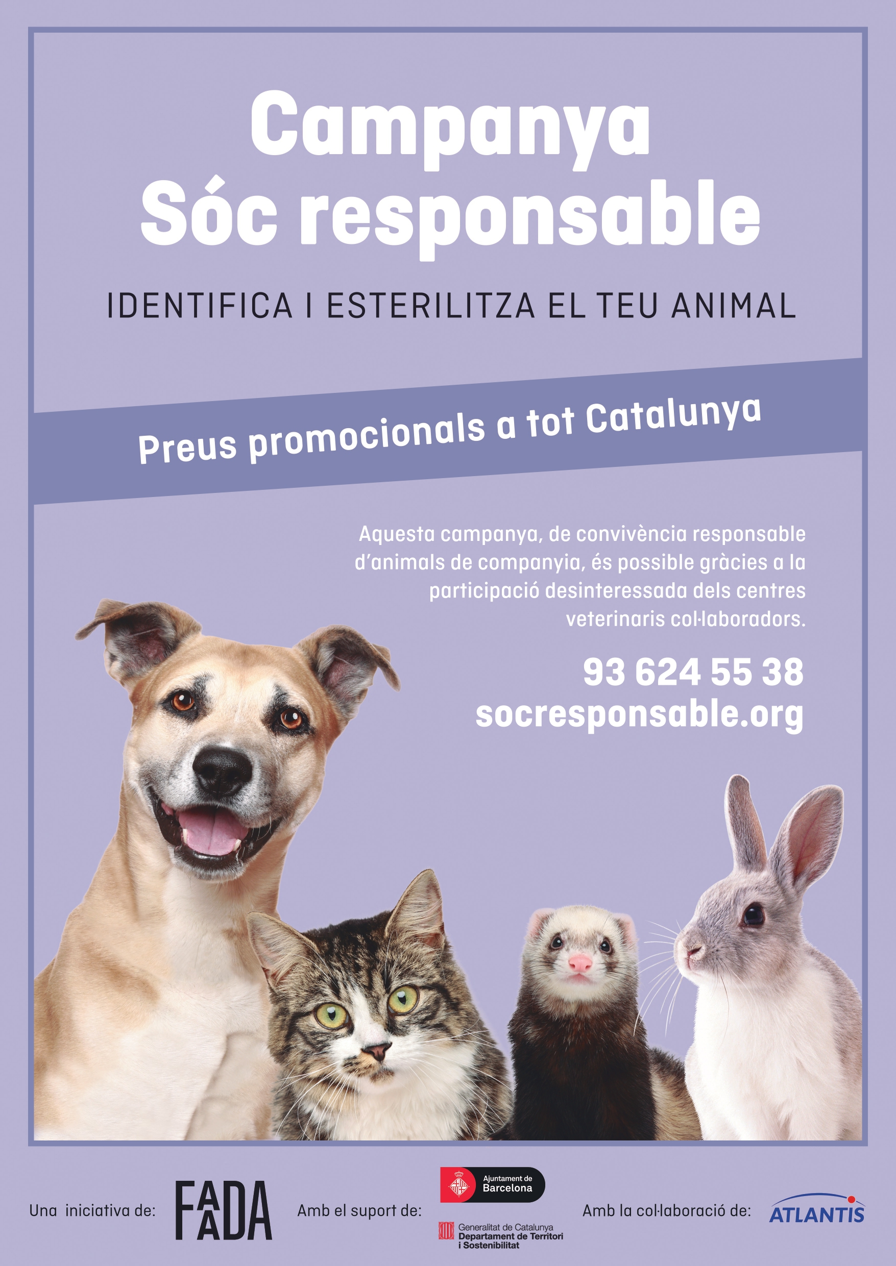 Campanya per esterilitzar i identificar animals de companyia