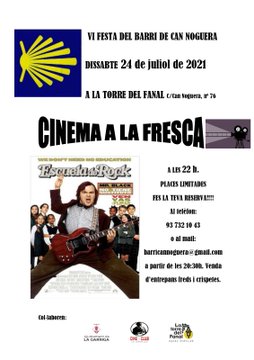 Cinema a la fresca a la Festa del Barri de Can Noguera