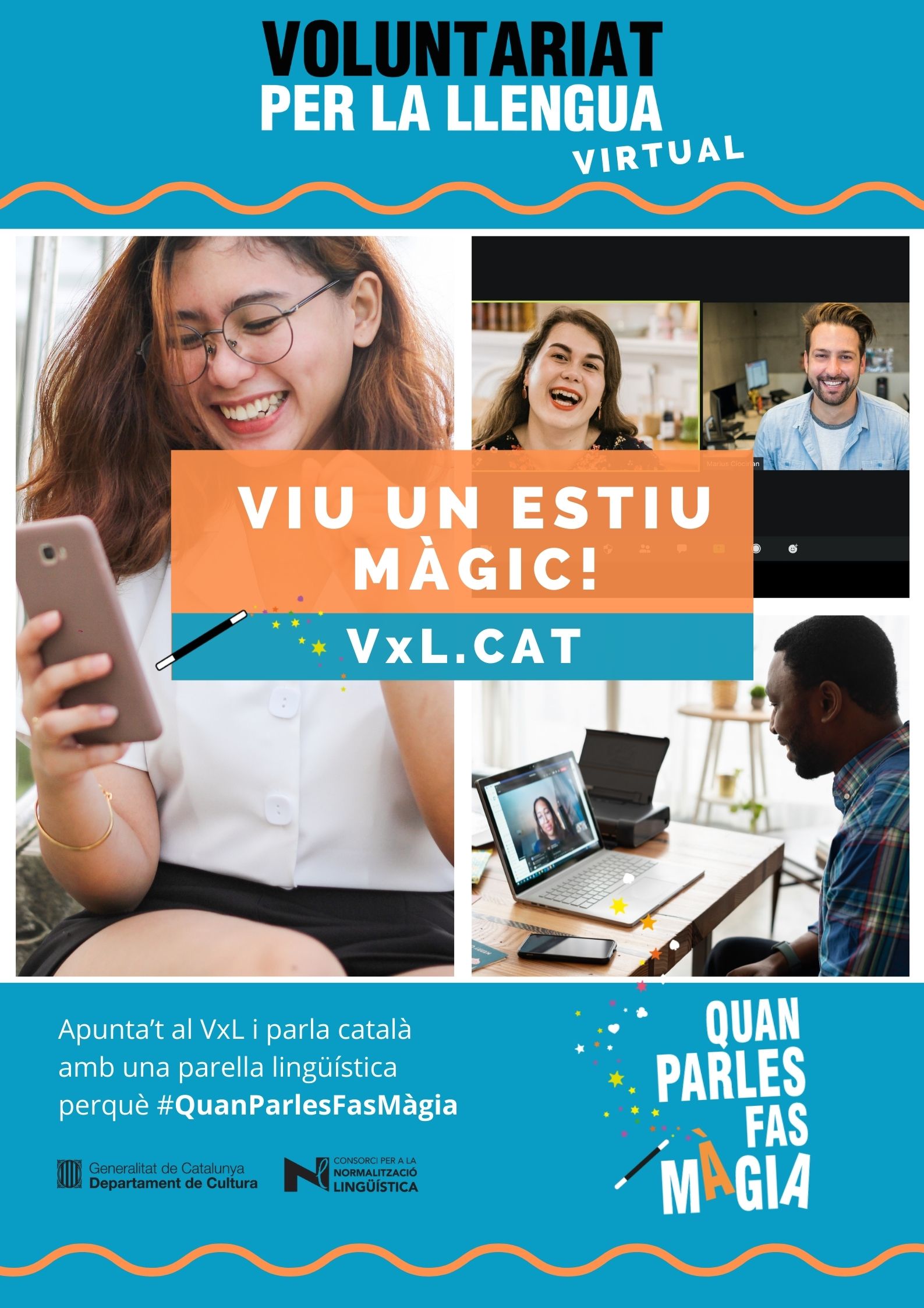 Viu la màgia de l'estiu amb una parella lingüística del Voluntariat per la llengua!