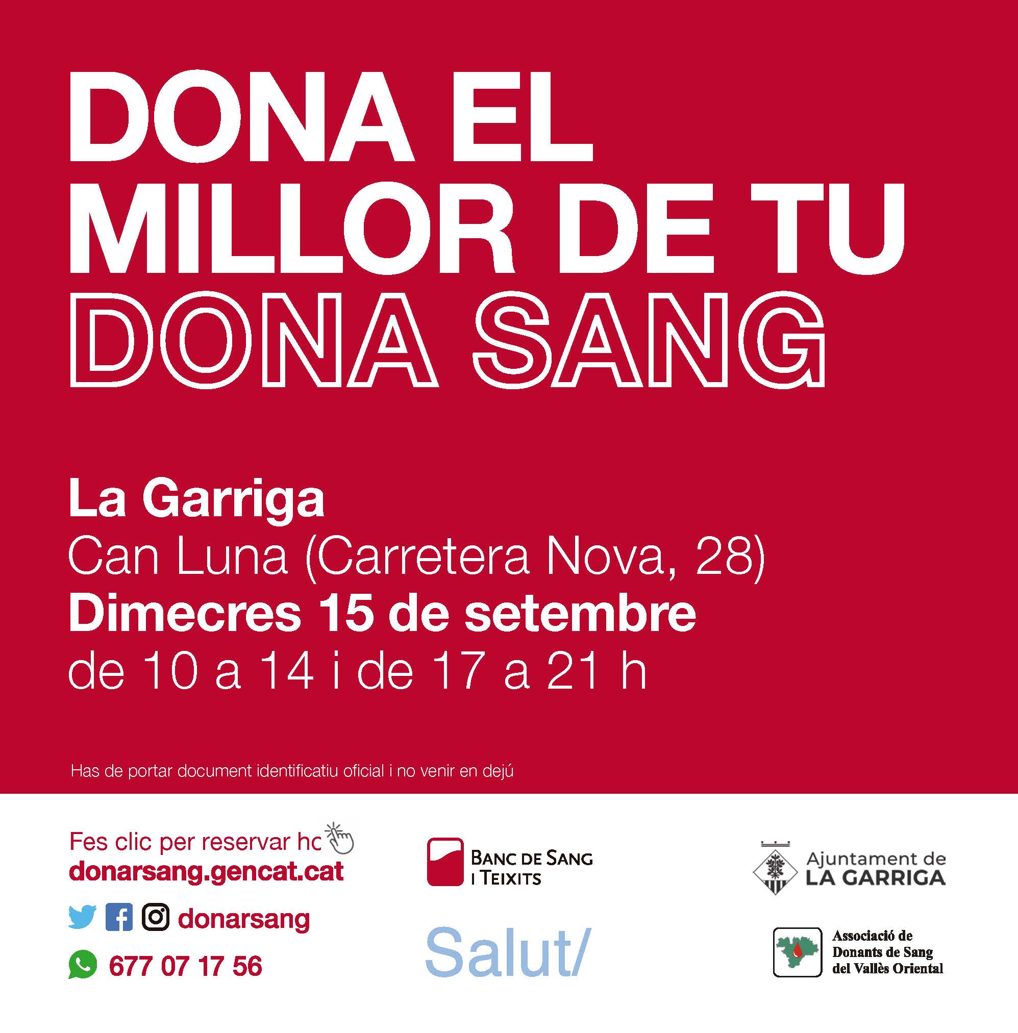 Campanya de donació de sang