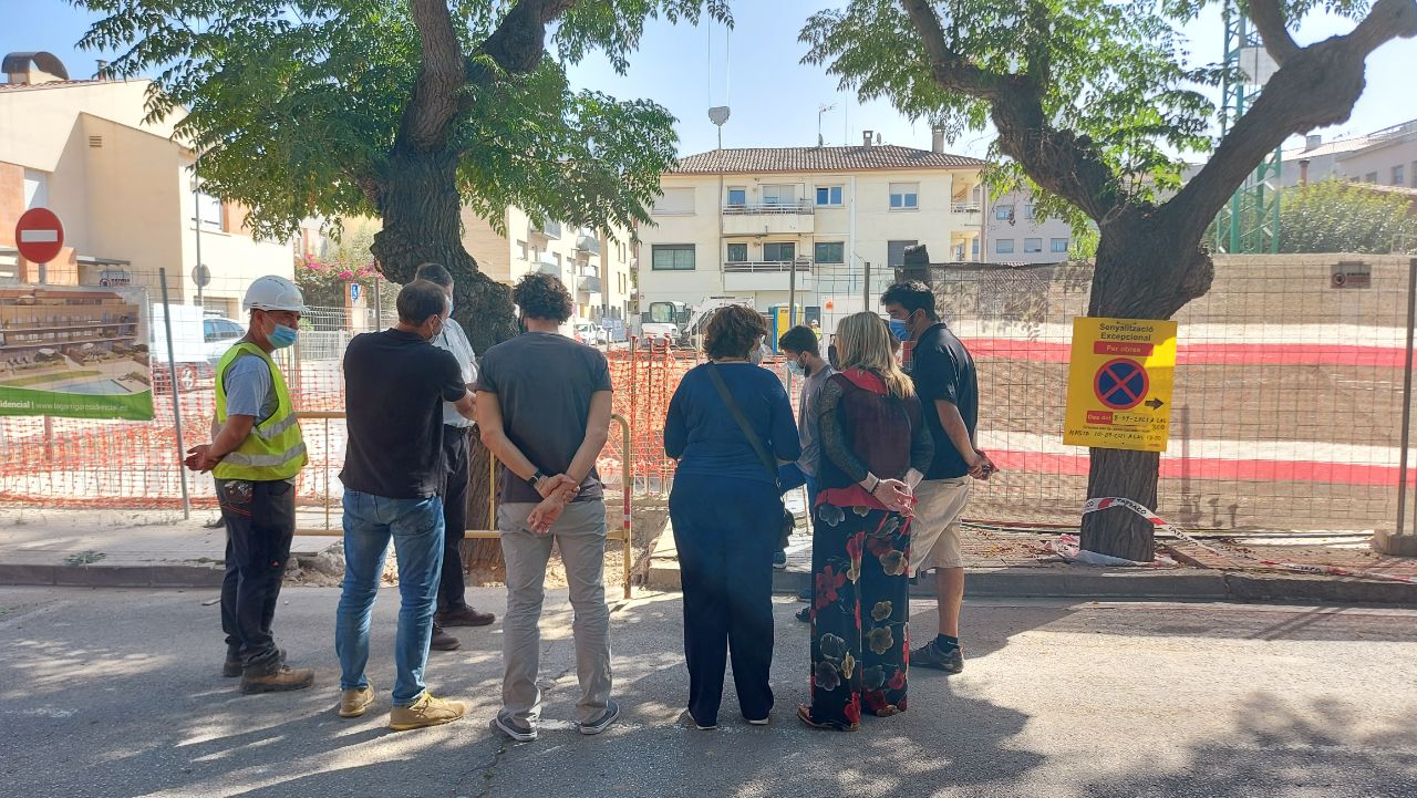 Trasllat d'arbres del carrer Fra Benet