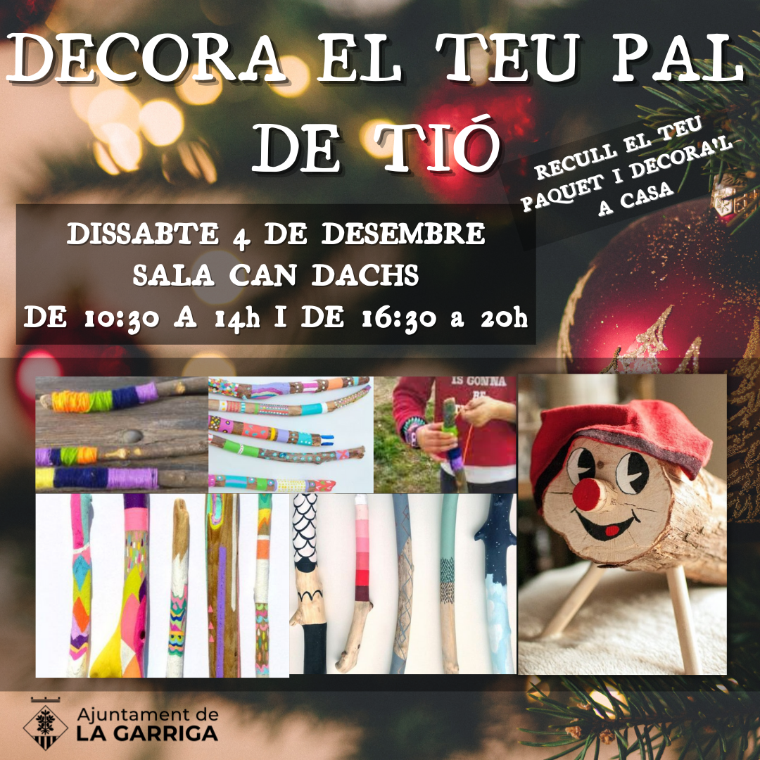 Decora el teu pal de tió!