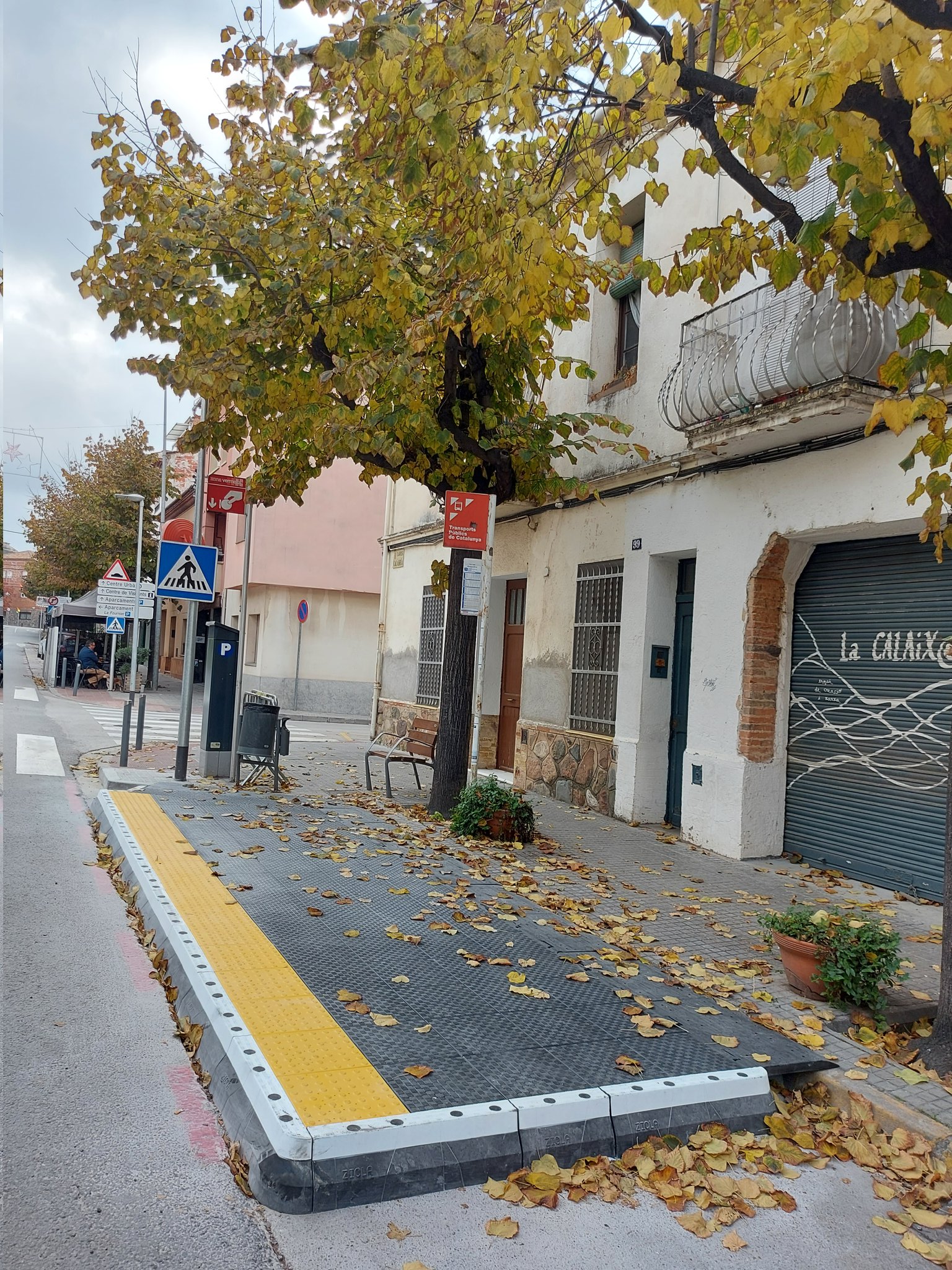 Accessibilitat a les parades de bus de la Garriga