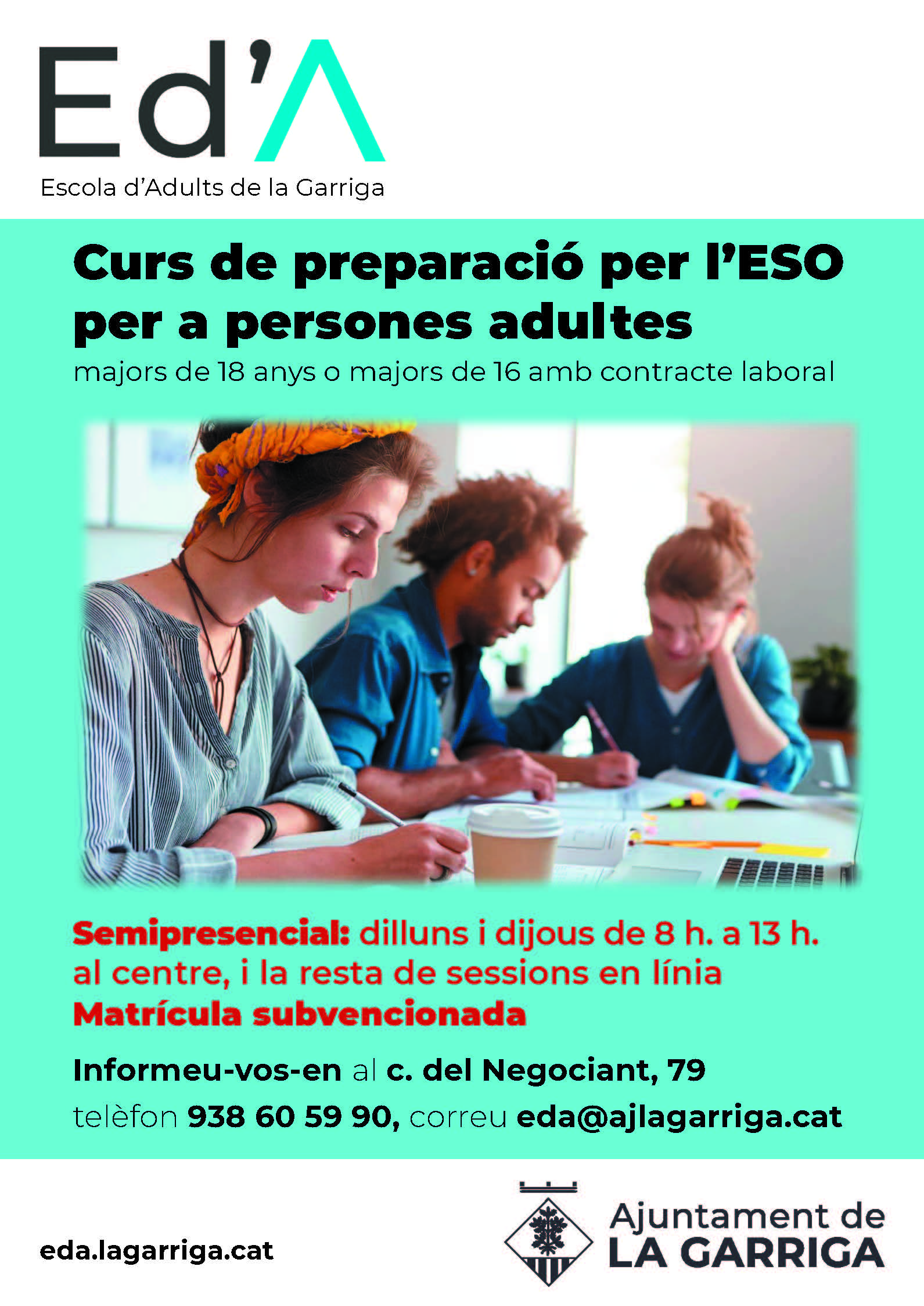 Cursos de l'Escola d'Adults