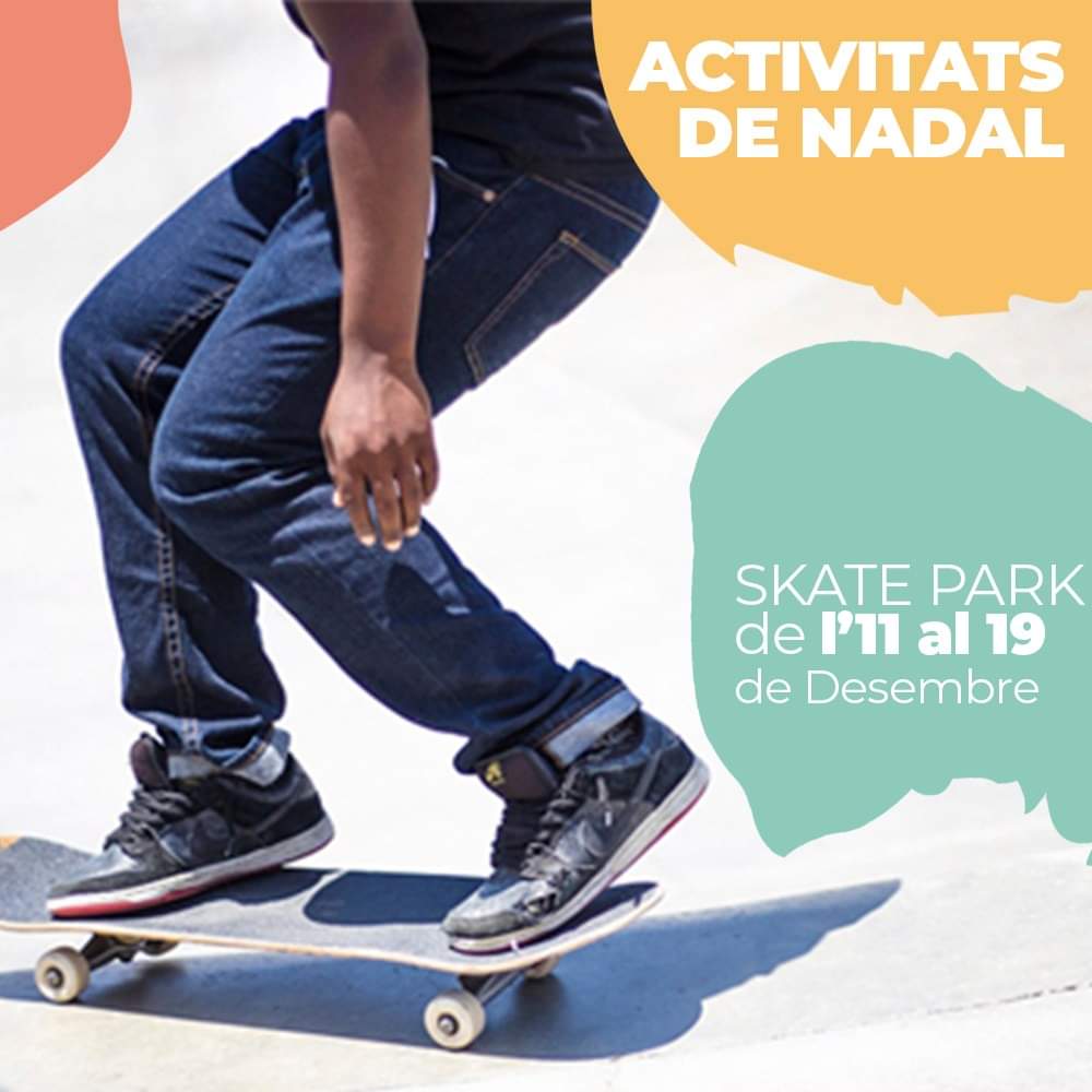 Un skate park a la plaça de l'Església