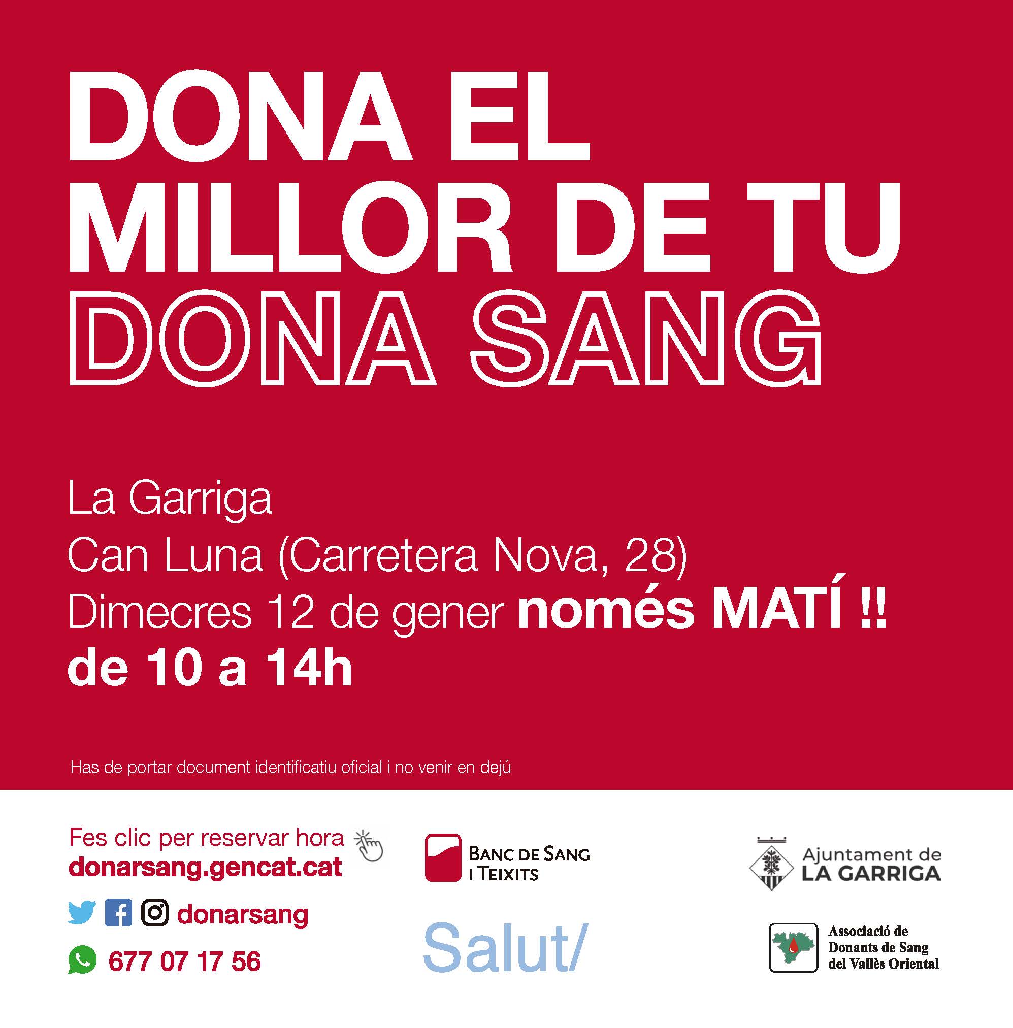 Nova jornada de donació de sang 