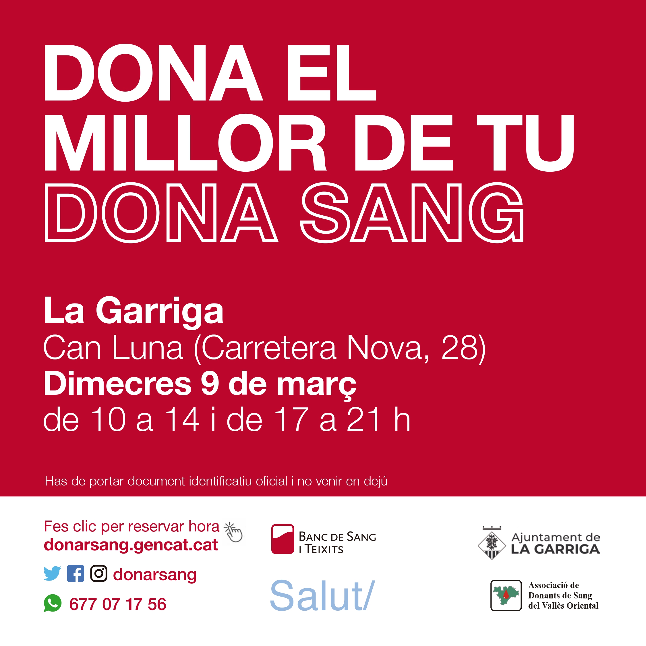 Donació de sang a la Garriga