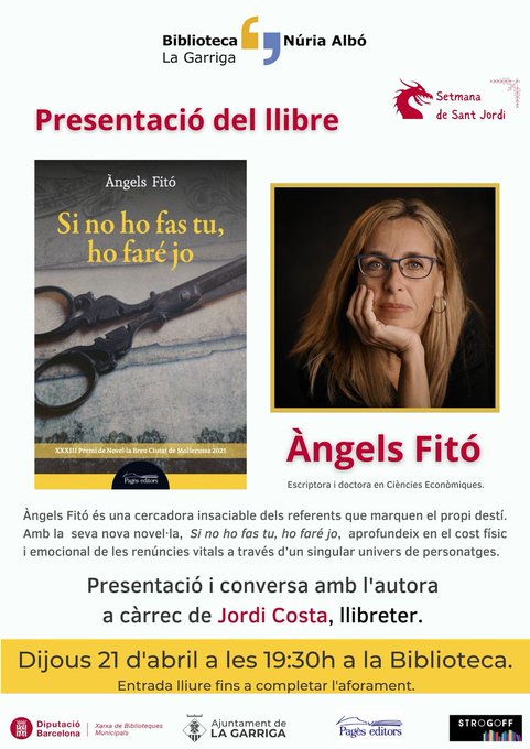 Presentació del llibre 'Si no ho has tu, ho faré jo'