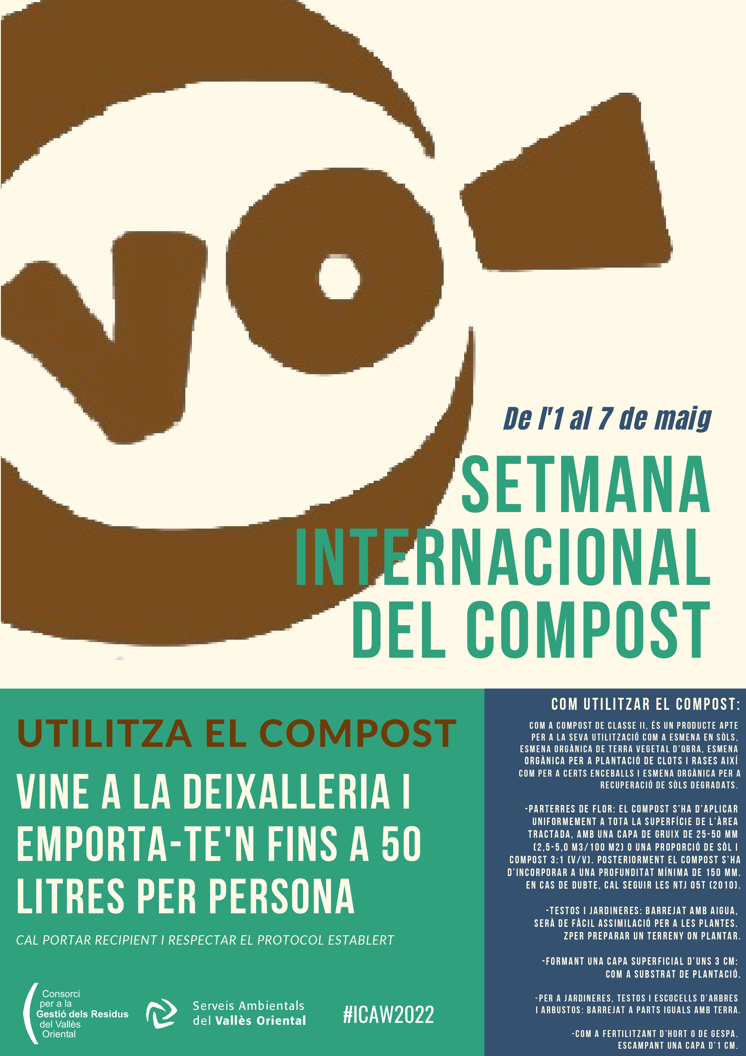 La deixalleria distribuirà compost gratuït per a horts i jardins