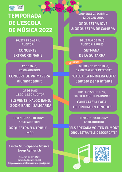 La temporada de l'Escola de Música