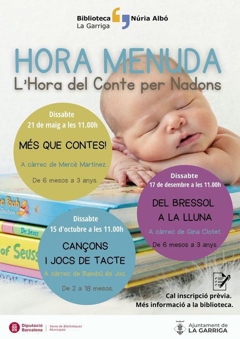 Nova activitat a la biblioteca per als infants més menuts