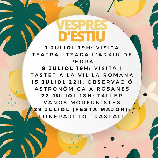 VISITA I TASTET ROMÀ: Els sabors de la vil.la