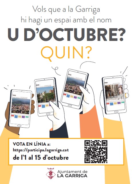 Així es votarà si un espai del poble es diu U d'Octubre