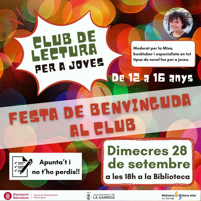 La Mixa us anima a formar part del Club de Lectura per a Joves