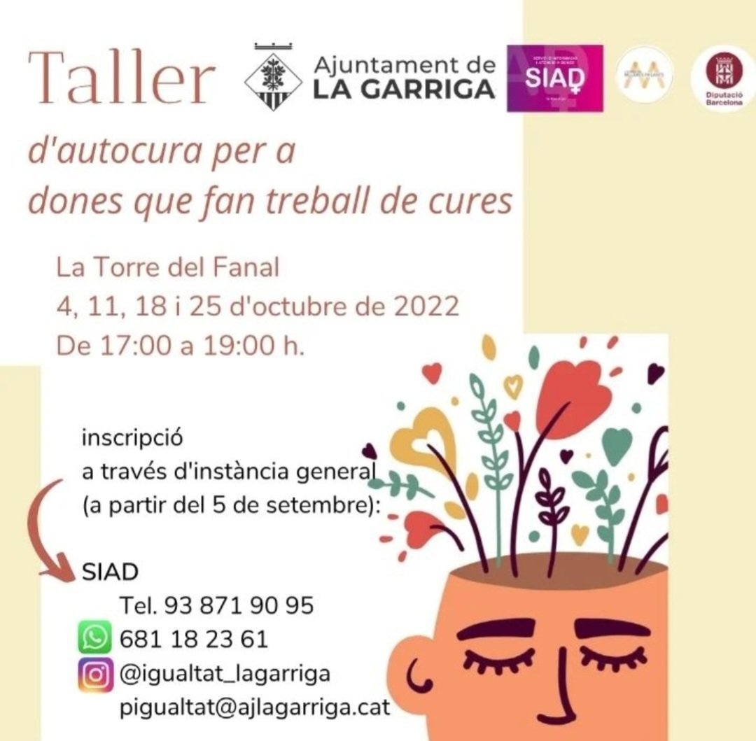 Taller d'autocures per a dones que es dediquen a la cura