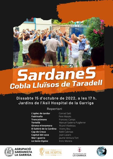 La temporada sardanista es tanca amb una ballada a l'Asil Hospital