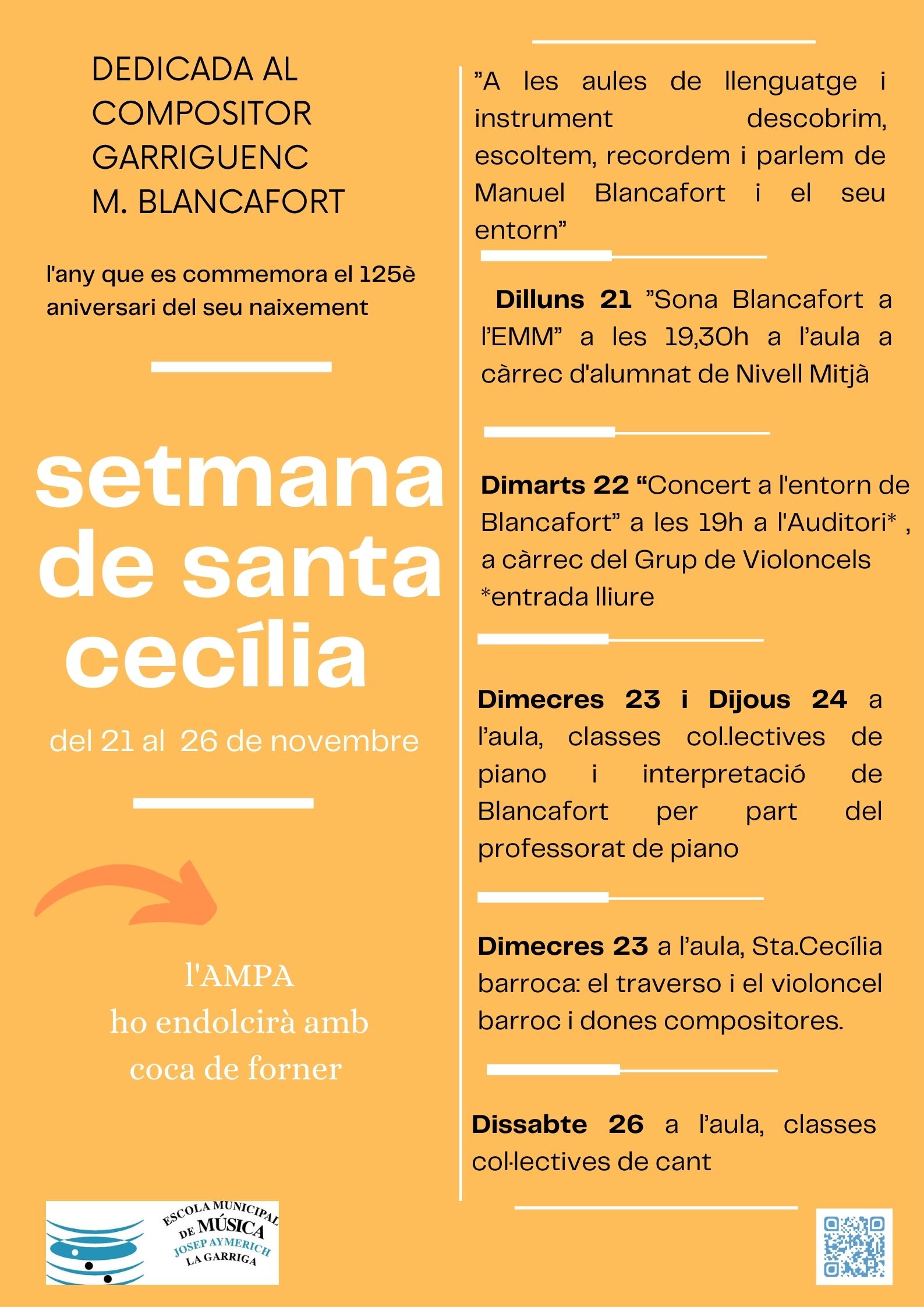 L'EMM celebra la setmana de Santa Cecília